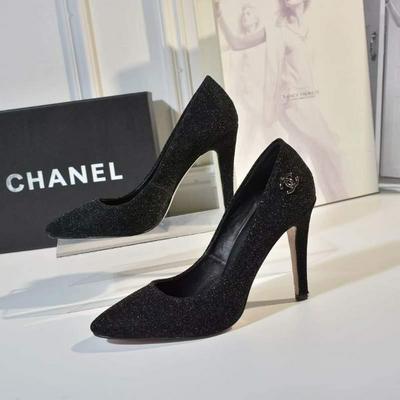 Chanel香奈儿春秋新款单鞋 只做黑色批发