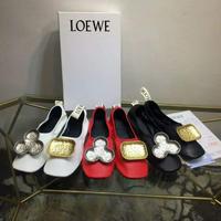 Loewe 2019开春网红主播热推款米奇比心系列乐福芭蕾舞鞋