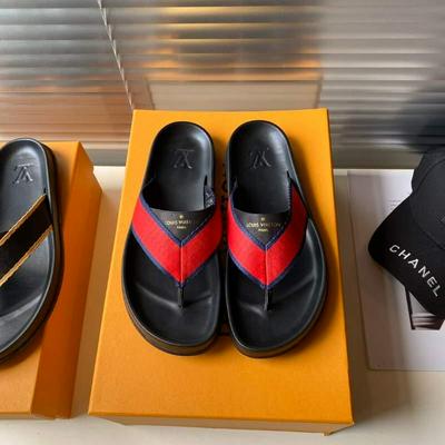 LV路易威登专柜新款男士休闲拖鞋系列批发