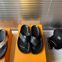 LV路易威登专柜新款男士休闲拖鞋系列