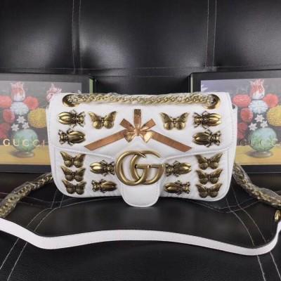 Gucci 古奇 GGMarmont波浪纹链条包批发