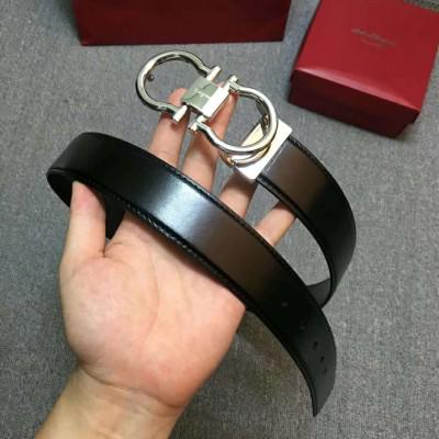 Ferragamo 菲拉格慕 男士 双面平纹皮 双面批发