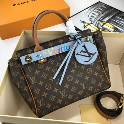 新品Louis Vuitton 路易威登 LV 老花牛皮手提袋 批发