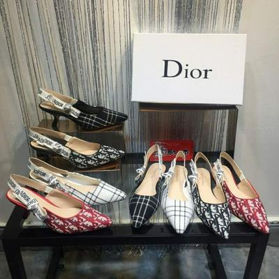 迪奥Dior 早春新款官网同步更新小跟➕平底批发
