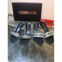 Alexander Wang 亚历山大·王 2020早春新款水晶拖鞋