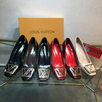 LV LOUISVIUTTON路易威登新款粗跟单鞋  跟7.5