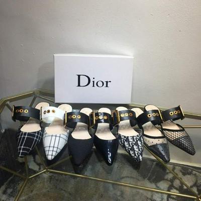 迪奥Dior 再出新款官网同步更新小尖头平底系列批发