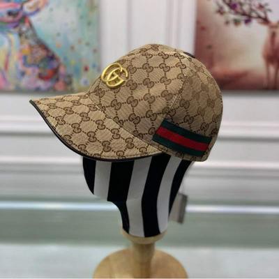 Gucci(古奇)新款帽子原单棒球帽金属双G批发