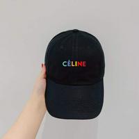 CELINE思琳2021新款帽子彩虹logo纯