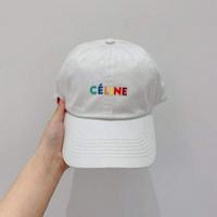 CELINE思琳2021新款帽子彩虹logo纯