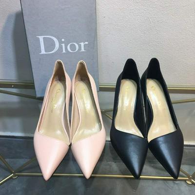 Dior 迪奥 D家新款尖头猫跟单鞋批发