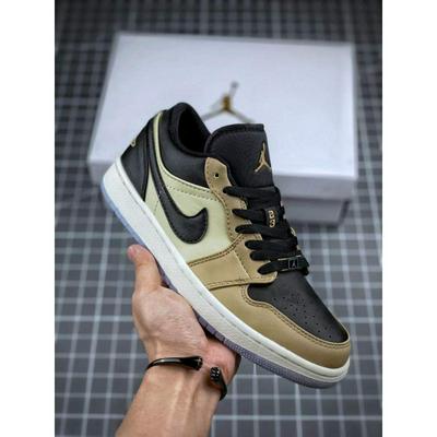 正确版本珍珠奶茶配色AirJordan1low"Fossi批发