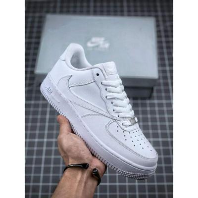 AirForce1纯白倒钩定制倒钩TS联名定制实拍首发以纯批发