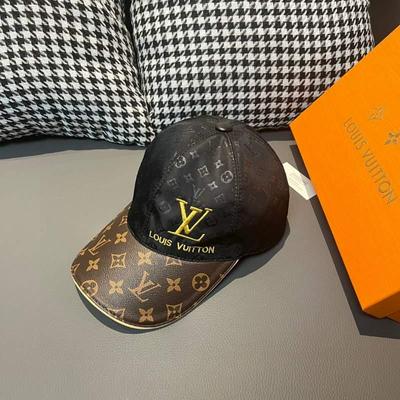 LV Louis Vuitton 路易威登 新款原单棒球帽老花拼接1:1批发
