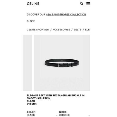 Celine 赛琳 原单品质 男女通用款腰带适合低腰批发