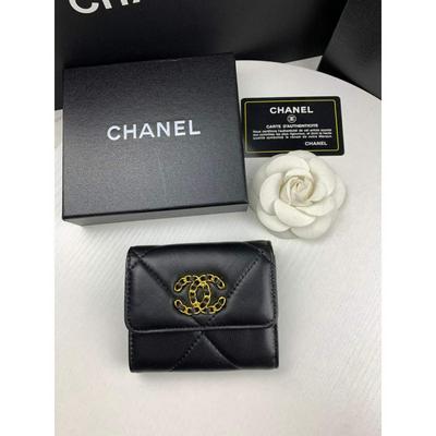 Chanel 香奈儿  新款CHANEL大格子短三折钱包批发
