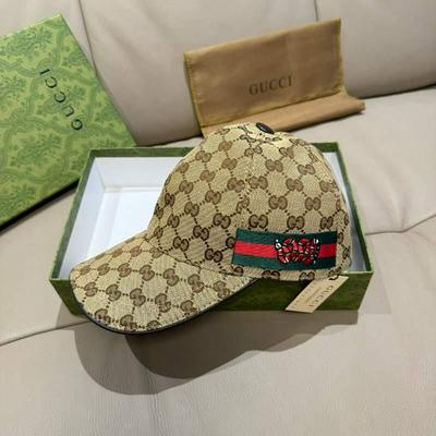 GUCCI 古驰 新款原单棒球帽 刺绣小蟒蛇批发