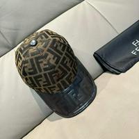 Fendi 芬迪  新款原单棒球帽 双F老花拼皮