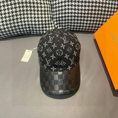 LV Louis Vuitton 路易威登 新款原单棒球帽 牛皮压花批发