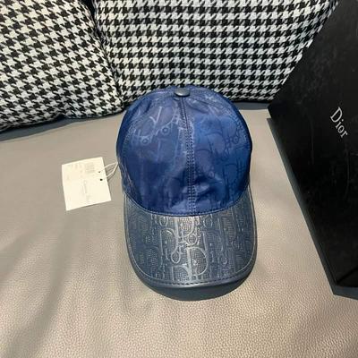 Dior 迪奥 新款原单棒球帽 Dior老花拼皮批发