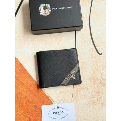Prada 普拉达 男士短款钱夹专柜最新款式官网同步批发