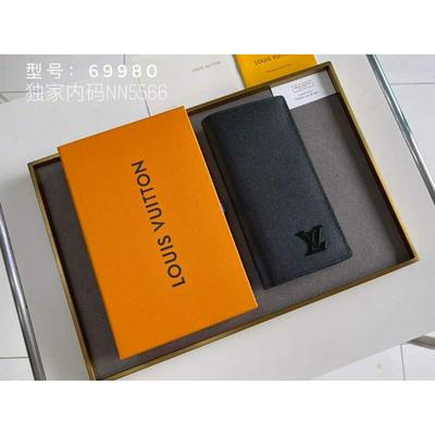 LV Louis Vuitton 路易威登 顶级原版全皮荔枝纹长夹批发