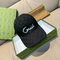 GUCCI 古驰 新款原单棒球帽 艺术字刺绣