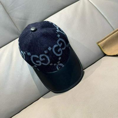 GUCCI 古驰 新款原单棒球帽 大双G拼皮批发
