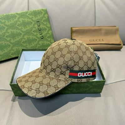 GUCCI 古驰  春夏新款原单棒帽 logo织带批发
