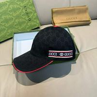 GUCCI 古驰 新款原单棒球帽  ogo织带