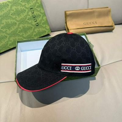 GUCCI 古驰 新款原单棒球帽  ogo织带批发