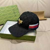 GUCCI 古驰 新款原单棒球帽  小蜜蜂刺绣