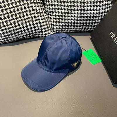 Prada 普拉达 倒三角 经典原单棒球帽批发