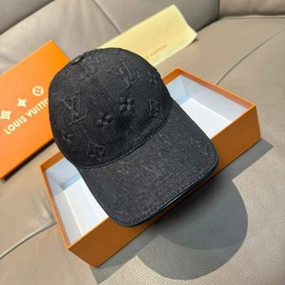 LV Louis Vuitton 路易威登 新款原单棒球帽 大logo压花批发