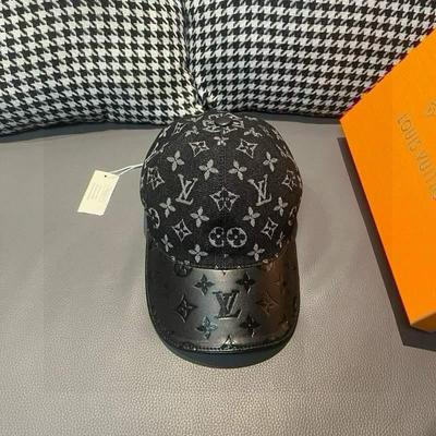 LV Louis Vuitton 路易威登 新款原单棒球帽 牛皮压花批发