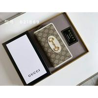 GUCCI 古驰 顶级原版Gucci马鞍扣长款钱包