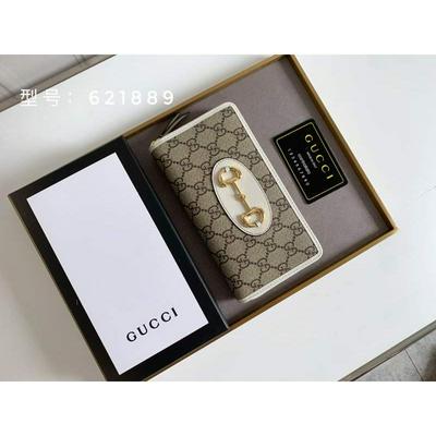 GUCCI 古驰 顶级原版Gucci马鞍扣长款钱包批发