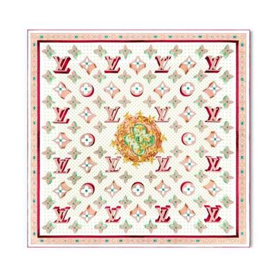 LV Louis Vuitton 路易威登  MonogramLVLocks方巾细腻描绘批发