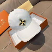 LV Louis Vuitton 路易威登 新款原单棒球帽 LV四叶花刺绣