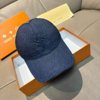 LV Louis Vuitton 路易威登 新款原单棒球帽 大logo压花