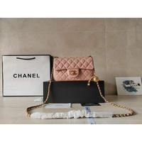 Chanel 香奈儿 大号粉色Chanel 爆款金属cfmini口盖包