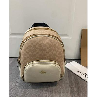 Coach 寇驰 包包奥莱款中号女士牛仔布配皮双肩背包批发
