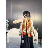 Hermes 爱马仕 专柜同步Hermes双面同色顶级丝绒方巾