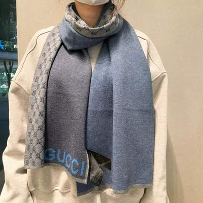 GUCCI 古驰 爆款到货古奇男女通用针织围巾柔和舒适的羊毛批发