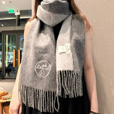 Hermes 爱马仕 双面围巾 好看的要疯掉了太有型批发
