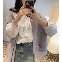 LV 樱桃围巾 好看的要疯掉了太有型太有魅力了