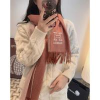 Hermes 爱马仕 双面围巾 好看的要疯掉了太有型太