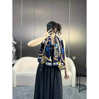 Hermes 爱马仕 专柜同步Hermes双面同色顶级丝绒方巾