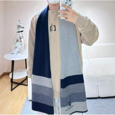 LV 爆款到货针织条纹男女通用围巾批发