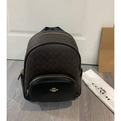 Coach 寇驰 包包奥莱款中号女士牛仔布配皮双肩背包批发